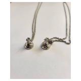Pair of Sterling Silver Hershey