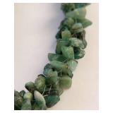 Set of 2 Emerald Beaded Necklaces with Gold-Tone Clasps