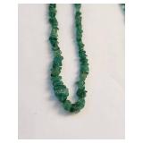 Set of 2 Emerald Beaded Necklaces with Gold-Tone Clasps