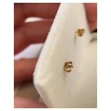 14K Gold Cultured Tahitian Pearl Necklace and Earrings Set