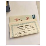 Vintage Small Sterling over Cobalt Glass French Perfume Bottle with Metal Filigree and Funnel in Original Box