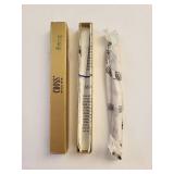 Sterling Silver Craft Pen and Cross Gold Filled Pen Set with Boxes
