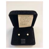 14K Gold Cultured Pearl Stud Earrings