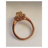 Set of 3 Stauer Sterling Silver Rings: Opal, Garnet, and Synthetic Ruby with CZ