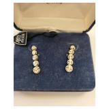 Sterling Silver Jewelry Set: Earrings, Ring (Size 8), and Twisted Necklace