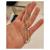 Sterling Silver Jewelry Set: Earrings, Ring (Size 8), and Twisted Necklace