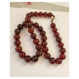 Set of 4 Garnet and Carnelian Beaded Necklaces