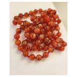 Set of 4 Garnet and Carnelian Beaded Necklaces