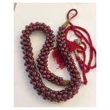 Set of 4 Garnet and Carnelian Beaded Necklaces