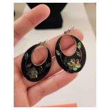 Sterling Silver Abalone Shell Earrings Made in Mexico