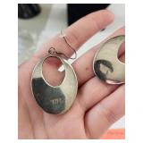 Sterling Silver Abalone Shell Earrings Made in Mexico
