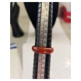 Set of 6 Jade Rings Assorted Sizes and Colors