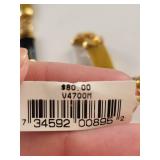 Sterling Silver Gold Plated Multi-Colored Jade Bracelets, 7.5 Inches Long