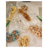Large Costume Jewelry Necklace Lot Mixed Beads and Colors