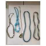 Collection of Beaded Necklaces and Jewelry Assortment