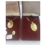 Collection of Vintage and Costume Necklaces with Pendants and Lockets