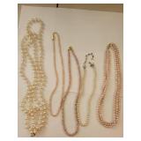 Cultured Freshwater Pearl Jewelry Lot - Necklaces, Bracelets, Earrings