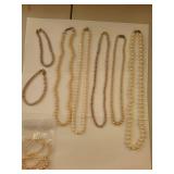 Cultured Freshwater Pearl Jewelry Lot - Necklaces, Bracelets, Earrings