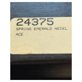 Stauer Spring Emerald Jewelry Collection with Necklace, Bracelet, Earrings and Pendant