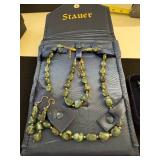 Stauer Spring Emerald Jewelry Collection with Necklace, Bracelet, Earrings and Pendant
