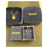 Collection of Stauer Gemstone Jewelry - Necklaces, Pendant, Earrings, and Studs