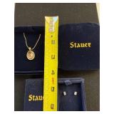 Collection of Stauer Gemstone Jewelry - Necklaces, Pendant, Earrings, and Studs