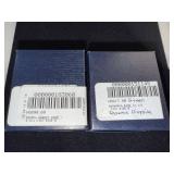 Stauer Chrome Diopside and Red Garnet Rings with Boxes