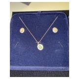 Stauer Ethiopian Opal Necklace and Earring Set with Tanzanite Beaded Necklace and Earrings