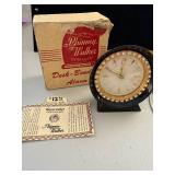Phinney Walker Desk-Boudoir Alarm Clock with Box and Accessories