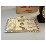 Phinney Walker Desk-Boudoir Alarm Clock with Box and Accessories