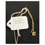 Vintage REJA Earrings, Evil Eye Necklace, and Enamel Earrings Set