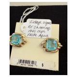 Vintage REJA Earrings, Evil Eye Necklace, and Enamel Earrings Set