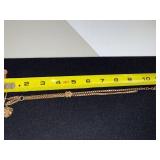 Antique Gold-Filled Double Albert Watch Chain with Ornate Fob