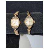 Pair of Vintage Ladies Elgin and Burfen Wristwatches