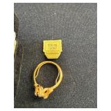 Set of 2 Garnet Rings with Silver and Gold Tone Settings