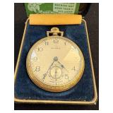 Reliance Pocket Watch with Case and GS Flexo Watch Crystal Insert