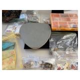 Assorted Vintage Jewelry, Beads, and Craft Supplies Collection