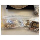 Assorted Vintage Jewelry, Beads, and Craft Supplies Collection