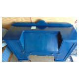 Painted Dark Blue Desk, 43.5" x 45.5" x 15"