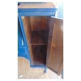 Painted Dark Blue Desk, 43.5" x 45.5" x 15"