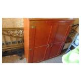 Vintage Pine Cabinet, 51.5"x46"x19"