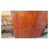 Vintage Pine Cabinet, 51.5"x46"x19"