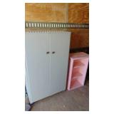 Gray Bookcase 72.5"x37"x20", Gray Cabinet 51"x31"x20", Pink Bookcase 32"x20"x12"