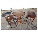 3-End Tables, Drop Leaf Table Has Repaired Legs