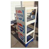 Vintage Plastic Pepsi Rack, 56"x19"x19"