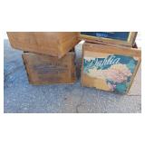 Assorted Vintage Crates