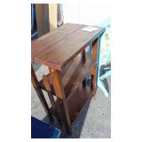 Sewing Cabinet, Bookcase, Childs Rolling Cart and Painted Table