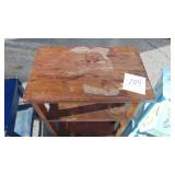 Sewing Cabinet, Bookcase, Childs Rolling Cart and Painted Table