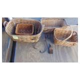Assorted Baskets and Ice Tongs