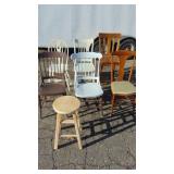 Assorted Chairs and Stool